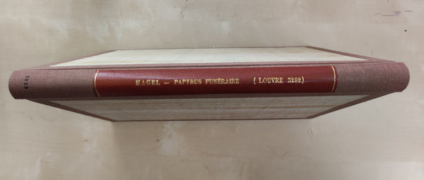 A Funerary Papyrus from the end of the New Empire [Louvre, 3292 (inv.)]. Extract from the bulletin of the French Institute of Oriental Archaeology, vol. XXIX.