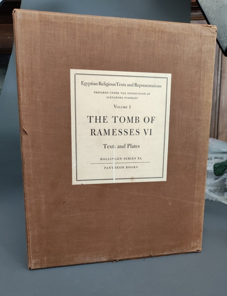 The Tomb of Ramesses VI. Egyptian Religious Texts and Representations. Vol. I : Texts, Vol. II : Plates.