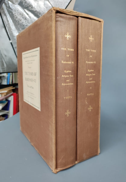 The Tomb of Ramesses VI. Egyptian Religious Texts and Representations. Vol. I : Texts, Vol. II : Plates.