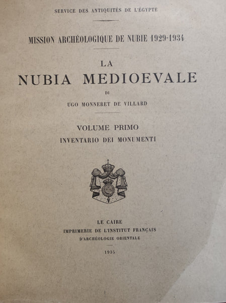 La Nubia Medioevale. I, II, III, IV.