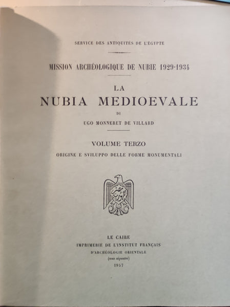 La Nubia Medioevale. I, II, III, IV.