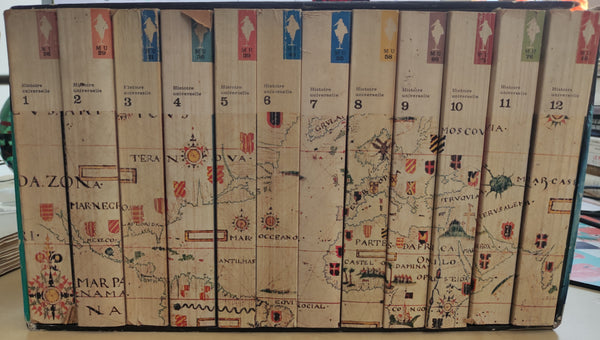Dos des 12 volumes – Histoire universelle, Marabout Université
