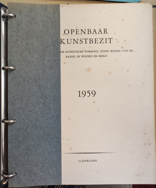 Lot Openbaar Kunstbezit. Vol. 3,4,5,6,7.