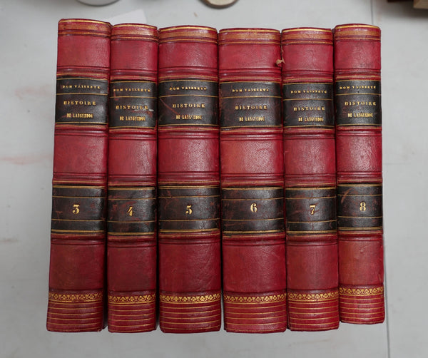 Histoire générale de Languedoc. Tomes 3-4-5 et 6-7-8.