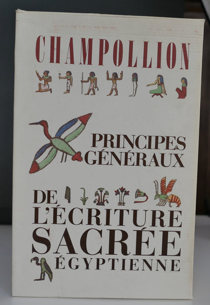 Principes généraux de l'écriture sacrée égyptienne.