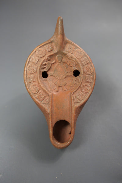 Oil lamp.