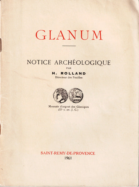 Glanum, archaeological notice.