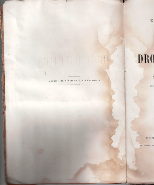Cours de droit égyptien. Premier volume. 1er fascicule : l'état des personnes.