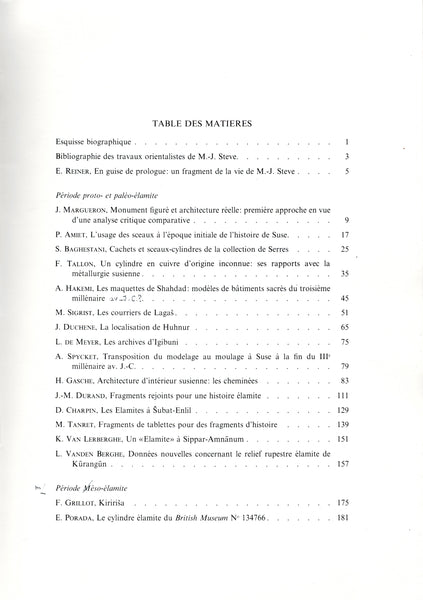 Fragmenta Historiae Elamicae. Blends offered to MJ Steve.