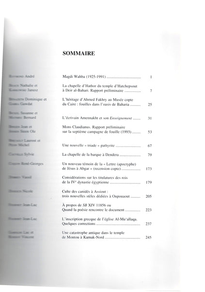 Bulletin de l'Institut Français d'Archéologie Orientale 93. BIFAO 93.