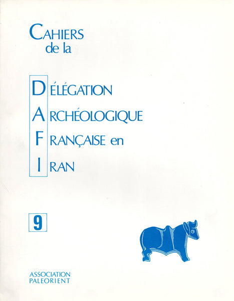 Cahiers de la DAFI 9.