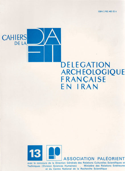 Cahiers de la DAFI 13.