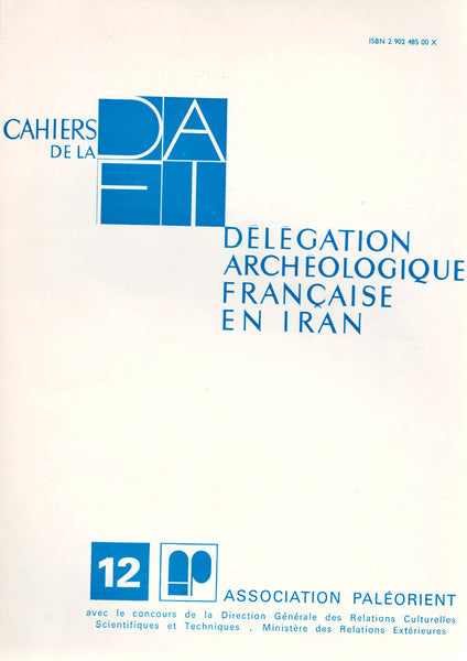 Cahiers de la DAFI 12.