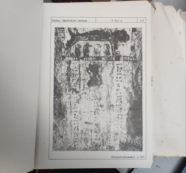 Corpus Antiquitatum Aegyptiacarum, Lose-Blatt-Katalog Ägyptischer Altertümer, Tschechoslowakei, lieferung 1.