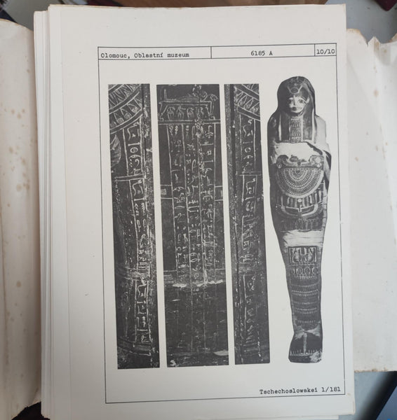 Corpus Antiquitatum Aegyptiacarum, Lose-Blatt-Katalog Ägyptischer Altertümer, Tschechoslowakei, lieferung 1.