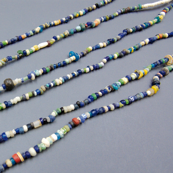 Glass necklace.