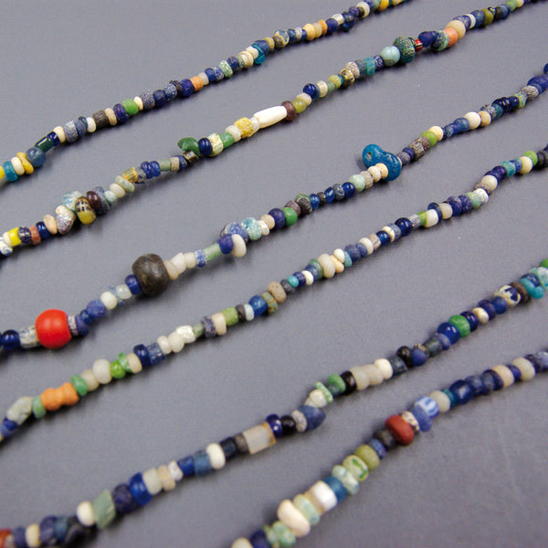 Glass necklace.
