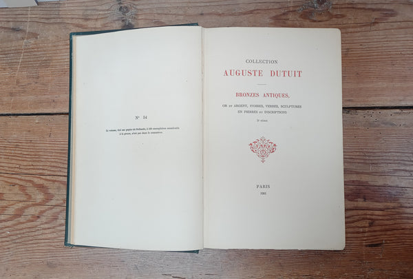Antiquités: collection Auguste Dutuit.
