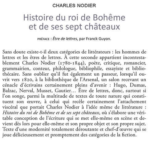 Histoire du roi de Bohême et de ses sept châteaux, texte intégral, tomes 1 et 2.